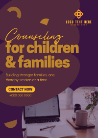 Counseling for Children & Families Poster Design