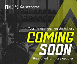 Coming Soon Fitness Gym Teaser Facebook post Image Preview