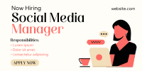 Need Social Media Manager Twitter Post Design