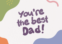 Dad's Day Doodle Postcard Image Preview