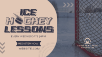 Ice Hockey Lessons Facebook event cover Image Preview