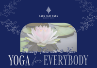 Minimalist Yoga Training Postcard Image Preview
