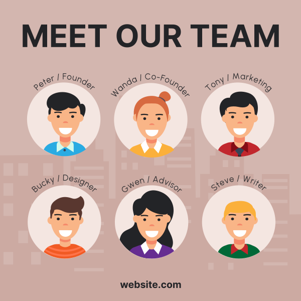 Corporate Team Instagram Post Design Image Preview