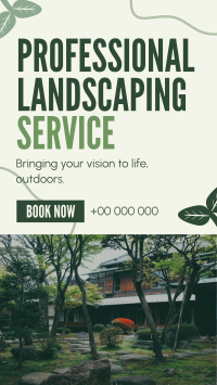 Organic Landscaping Service Facebook story Image Preview