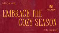 Cozy Autumn Season Facebook Event Cover Image Preview