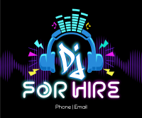 DJ for Hire Facebook Post Design