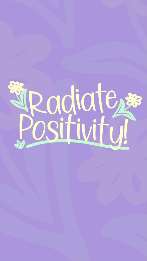 Radiate Positivity Instagram Story Design Image Preview