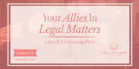 Law Consulting Firm Twitter post Image Preview