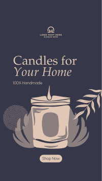 Boho Candle Collection Facebook Story Design