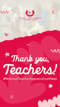 Teacher Week Greeting Instagram story Image Preview