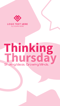 Minimalist Thinking Thursday Instagram Reel Design