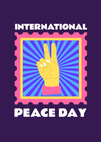 Peace Day Stamp Poster Image Preview