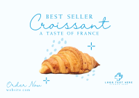 French Croissant Bestseller Postcard Image Preview