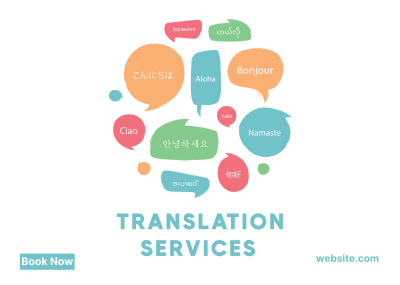 Translation Services Postcard Image Preview