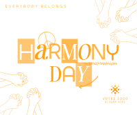 Fun Harmony Day Facebook post Image Preview