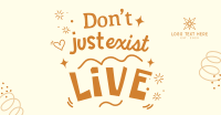 Live Positive Quote Facebook Ad Design