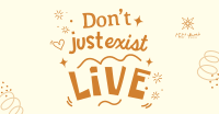 Live Positive Quote Facebook Ad Image Preview