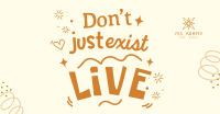 Live Positive Quote Facebook Ad Image Preview