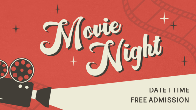 Film Movie Night Facebook event cover Image Preview