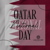 Qatar National Day Greeting Instagram Post Design