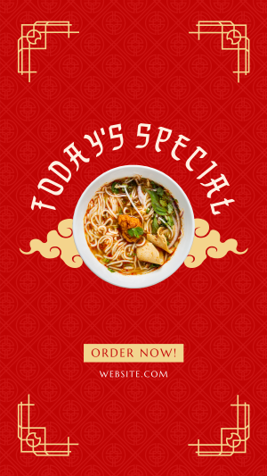 Special Oriental Noodles Facebook story Image Preview