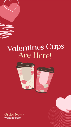 Valentines Cups Facebook story Image Preview