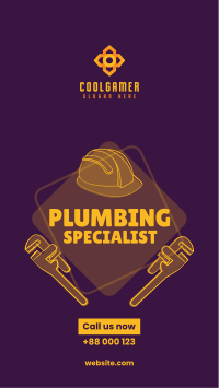 Plumbing Specialist Instagram Story Design