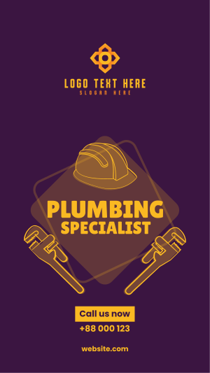 Plumbing Specialist Instagram story Image Preview