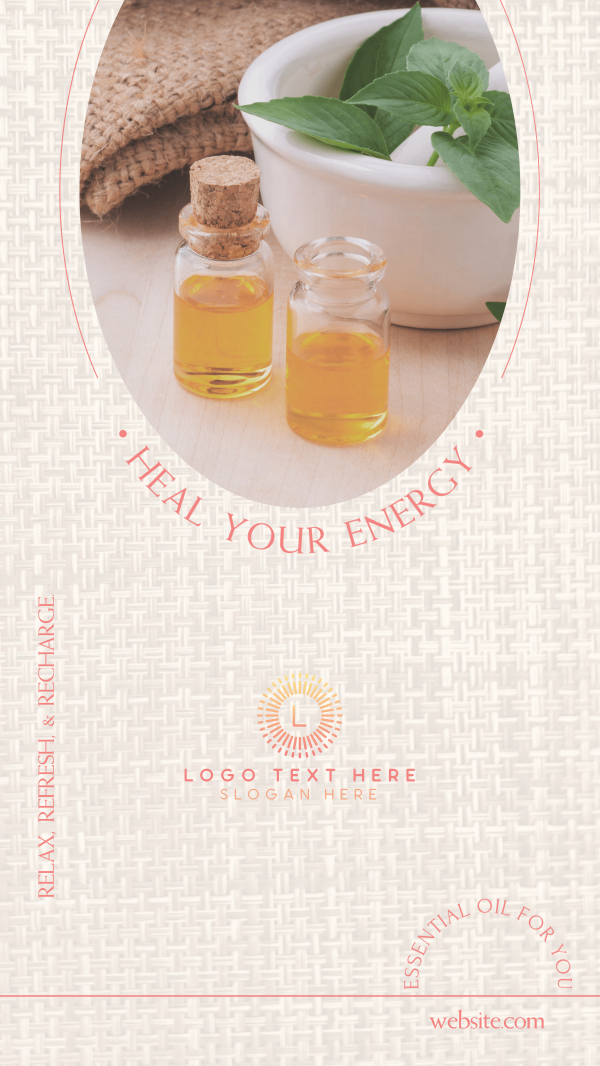 Essential Oil Facebook Story Design Image Preview