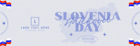 Minimalist Slovenia Statehood Day Twitter Header Design