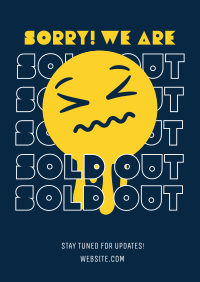 Sorry Sold Out Poster Design