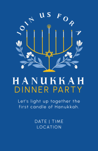 Hanukkah Light Invitation Image Preview