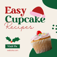 Christmas Cupcake Recipes Instagram post Image Preview