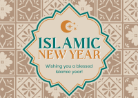 Islamic New Year Wishes Postcard Image Preview