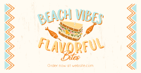 Flavorful Bites at the Beach Facebook ad Image Preview