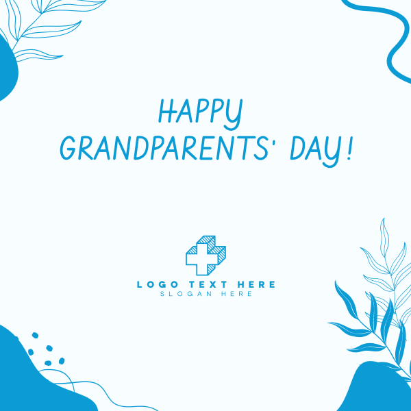 Grandparents Day Organic Abstract Instagram Post Design Image Preview