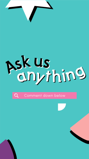 What Would You Like to Ask? Facebook story Image Preview