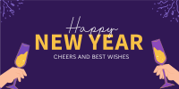Cheers To New Year Twitter post Image Preview