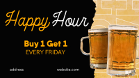 Free Drink Friday Facebook Event Cover Design