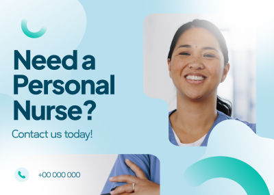 Hiring Personal Nurse Postcard Image Preview