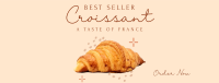 French Croissant Bestseller Facebook cover Image Preview