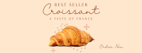 French Croissant Bestseller Facebook Cover Image Preview