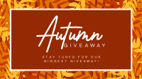 Leafy Autumn Giveaway Facebook Event Cover Design