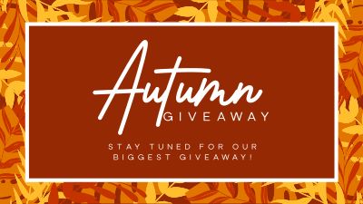 Leafy Autumn Giveaway Facebook event cover Image Preview