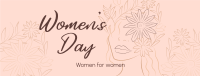  Aesthetic Women's Day Facebook cover Image Preview