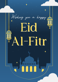 Mosque Eid Al Fitr Flyer Design