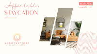 Affordable Staycation Facebook event cover Image Preview