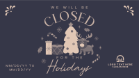 Closed for the Holidays Animation Image Preview