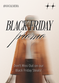 Black Friday Minimalist Promo Poster Design