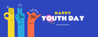 Hand Sign Of The Youth Facebook Cover Design